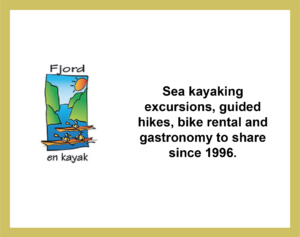 Partnership with Fjord en Kayak, activities at the Fjord du Saguenay