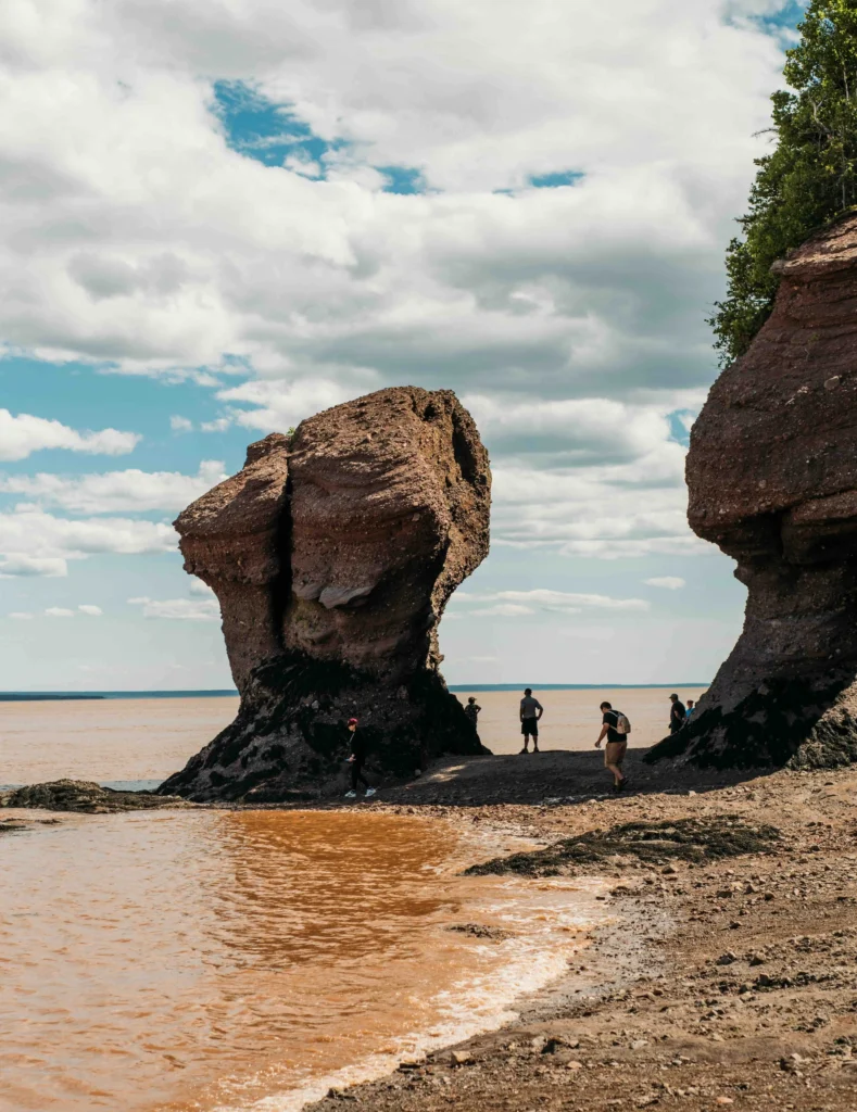 Hopewells Rocks au Nouveau-Brunswick