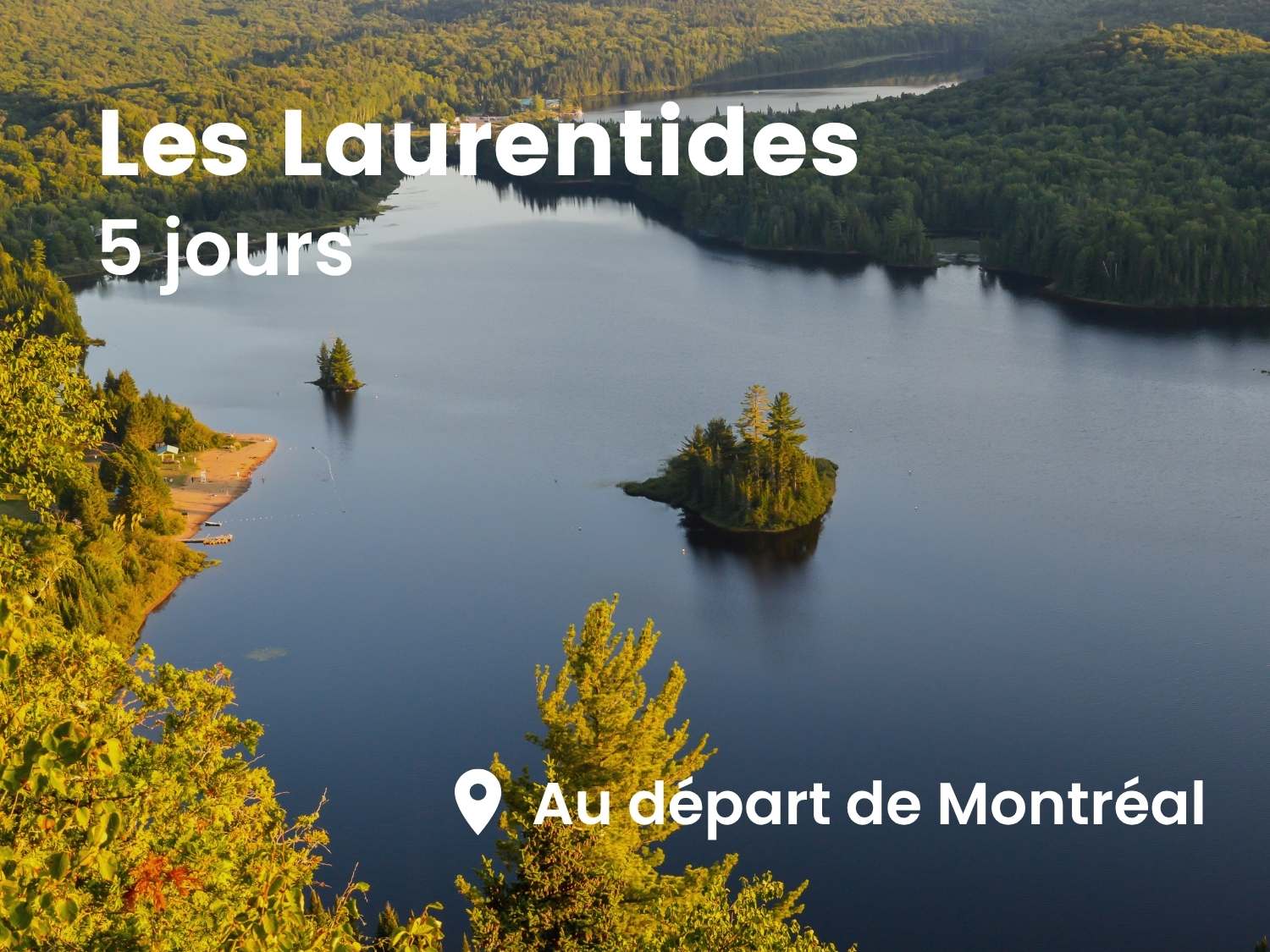 lac mont tremblant dans les Laurentides