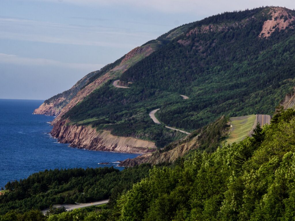 cabot trail sur l'île de Cap-Breton, nouvelle-écosse