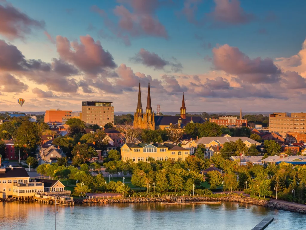 Ville de Charlottetown sur l'île du prince Edouard